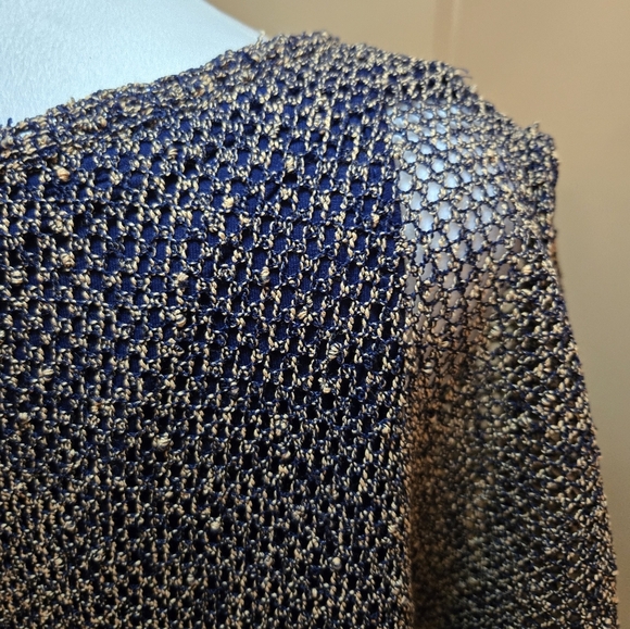 Rockmans Blue & gold short sleeve Blouse - Picture 8 of 14